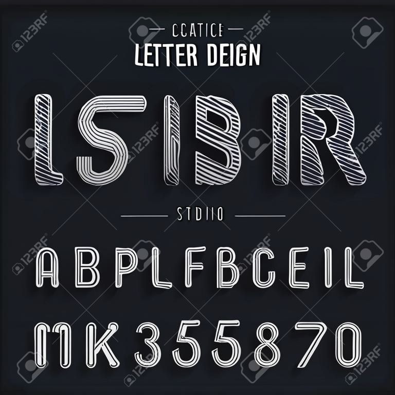 font and alphabetical vector on background, letter and text graphic art design.