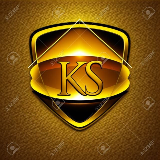 Initial Logo Letter LV With Shield Icon Golden Color Isolated On Dark  Background, Logotype Design For Company Identity. Royalty Free SVG,  Cliparts, Vectors, and Stock Illustration. Image 163290399.
