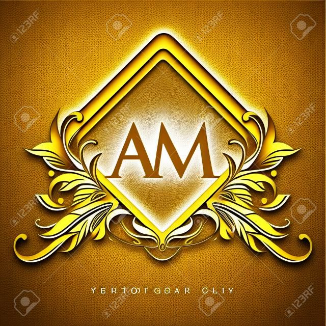 Initial Logo Letter MM With Golden Color With Ornaments And Classic  Pattern, Vector Logo For Business And Company Identity. Royalty Free SVG,  Cliparts, Vectors, and Stock Illustration. Image 164068528.
