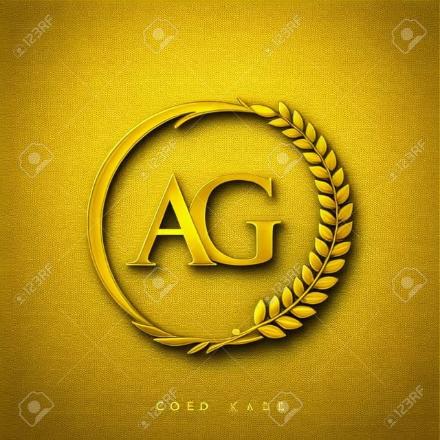 Initial Logo Letter PM With Golden And Silver Color With Laurel And Wreath,  Vector Logo For Business And Company Identity. Royalty Free SVG, Cliparts,  Vectors, and Stock Illustration. Image 167440682.