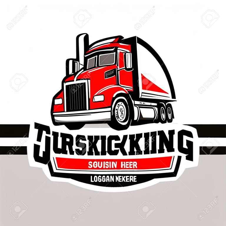 trucking company logo design