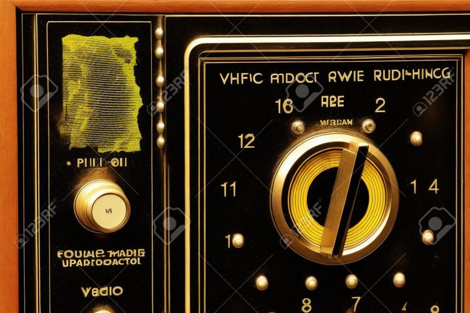 una onda de sintonía de modelo de radio vintage