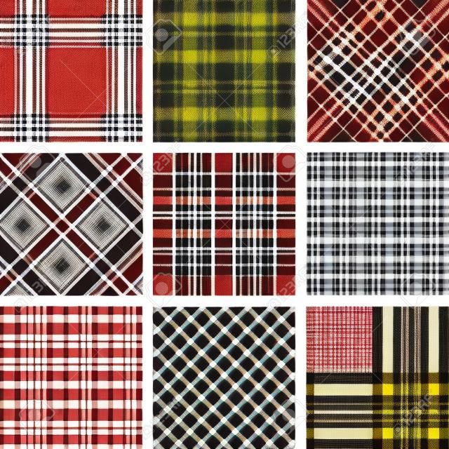 Los patrones de la tela escocesa