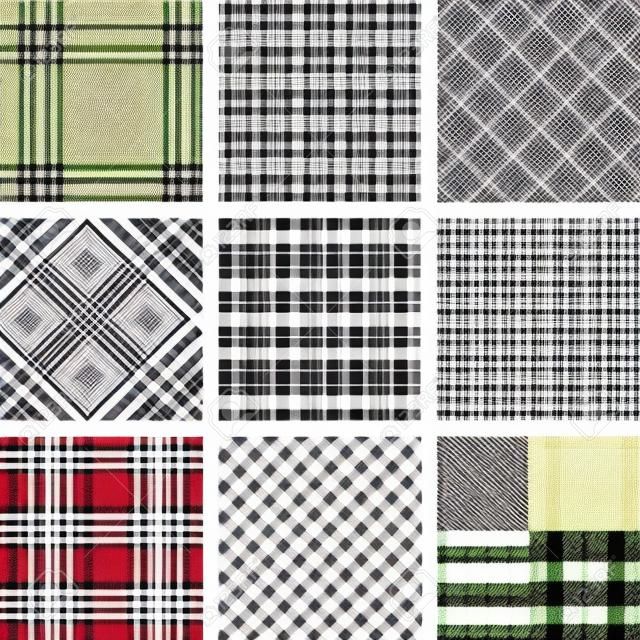 Los patrones de la tela escocesa