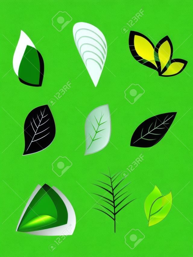 緑の葉のロゴ