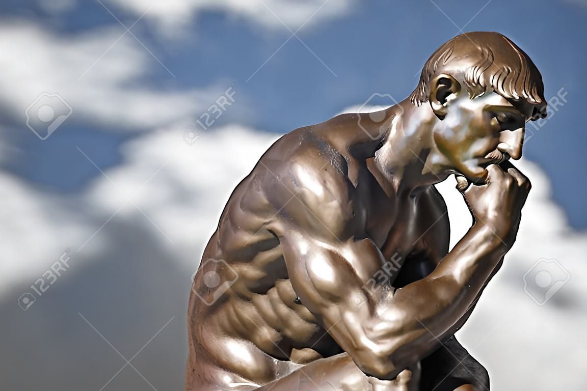 El pensador de Rodin - Estatua de bronce