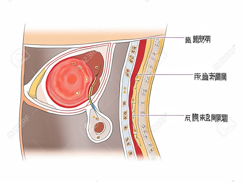 Plan sagittal médian de l'abdomen