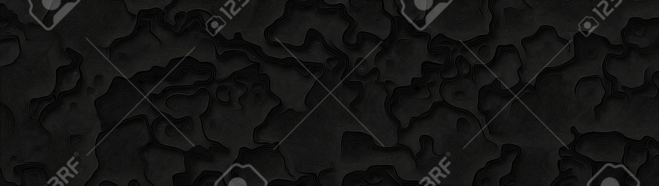 Ultra Wide Wallpaper Abstract Topographic Contour Map Black And White Vector Background