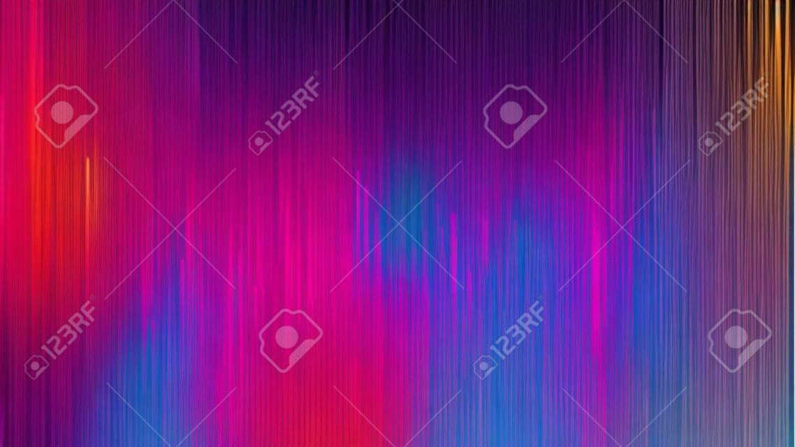 Digital Glitch Effect Abstract Background In Ultra High Definition Quality. Dynamic Vivid Color Striped Conceptual Art Illustration