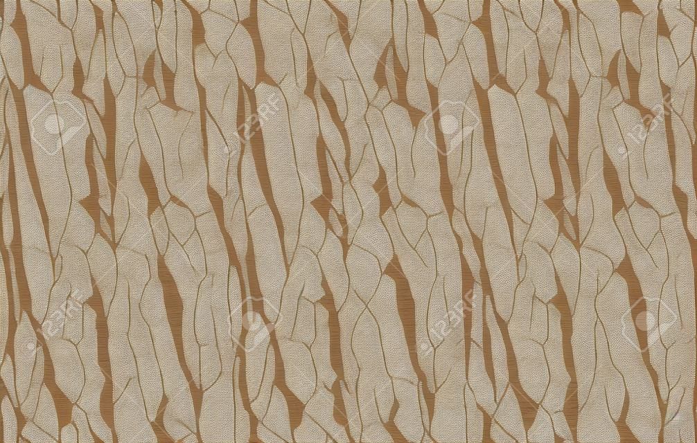 Seamless tree bark texture. Endless wooden background for web page fill or graphic design. Oak or maple vector pattern