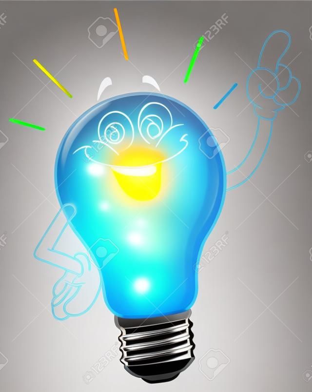 Cartoon light bulb