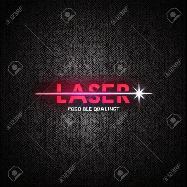 design creativo del logo laser, vettore