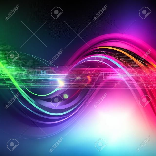 Abstract Technology internet connection background
