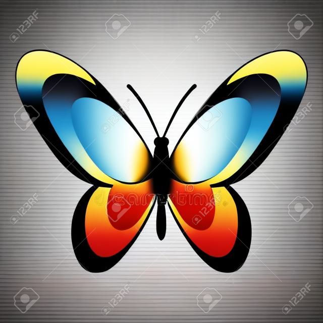 Butterfly icon. Simple illustration of butterfly vector icon for web