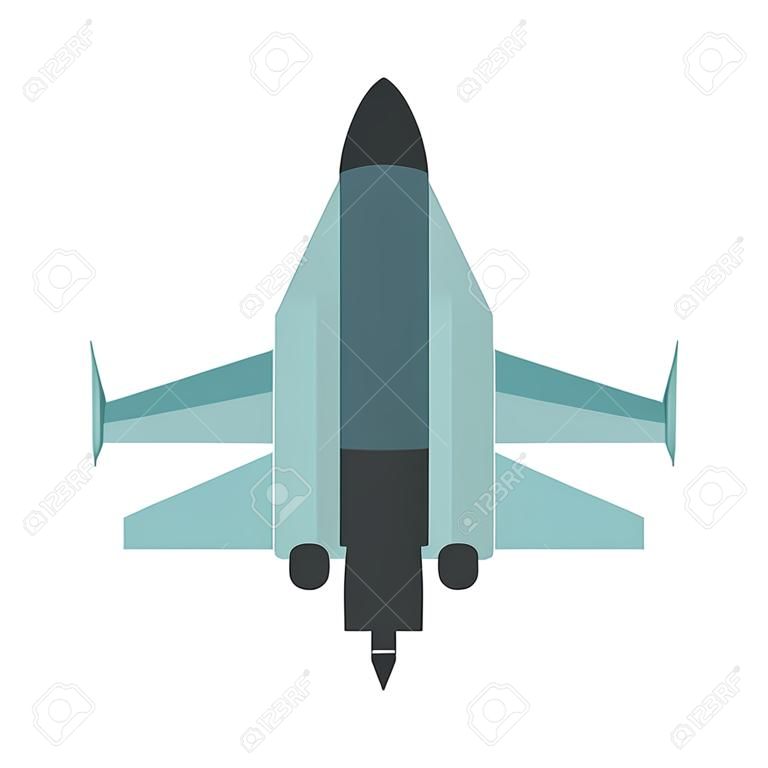 Quick military aircraft icon. Flat illustration of quick military aircraft vector icon for web
