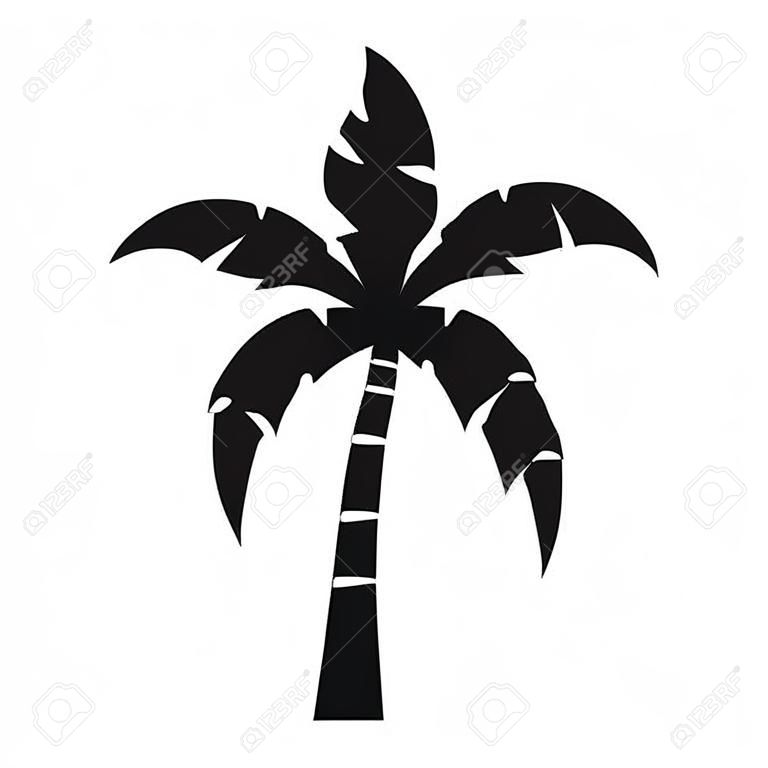Иконка пальмового дерева. Простая иллюстрация значка вектора пальмы для веб-сайта