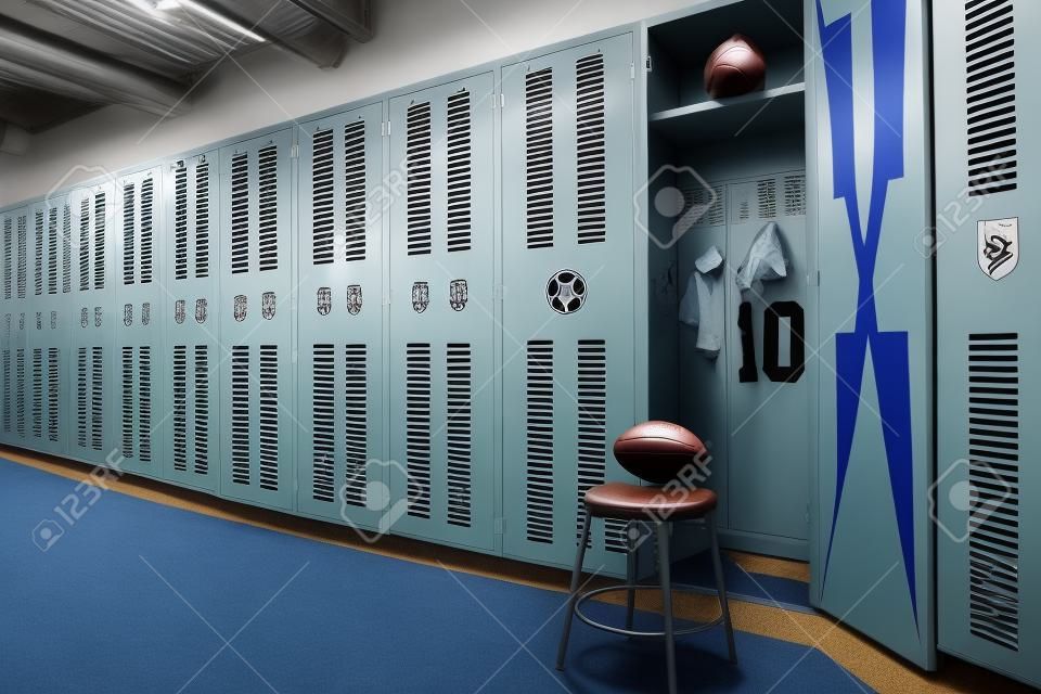 Vacant Football Locker Room