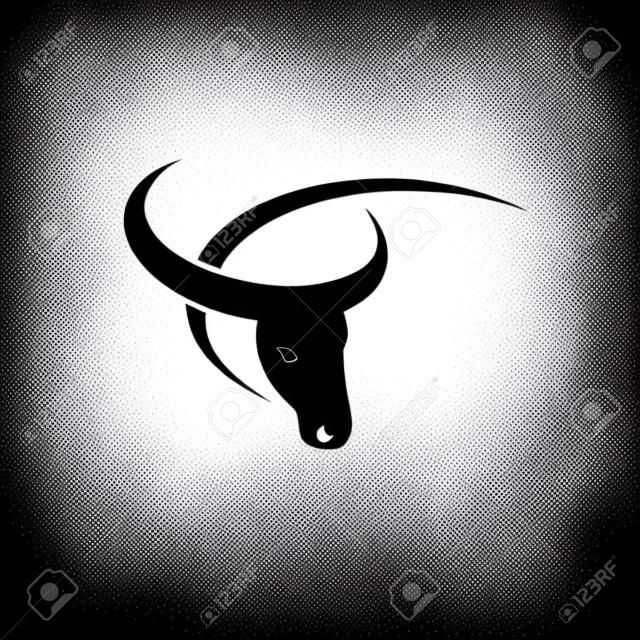 Vector image of an buffalo design on white background.
