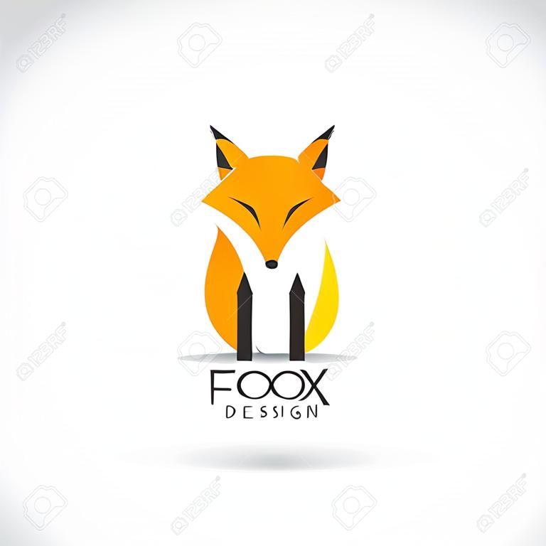 白地にフォックス デザイン、ベクトルは、キツネのあなたのデザインのベクトル画像。動物のロゴ。