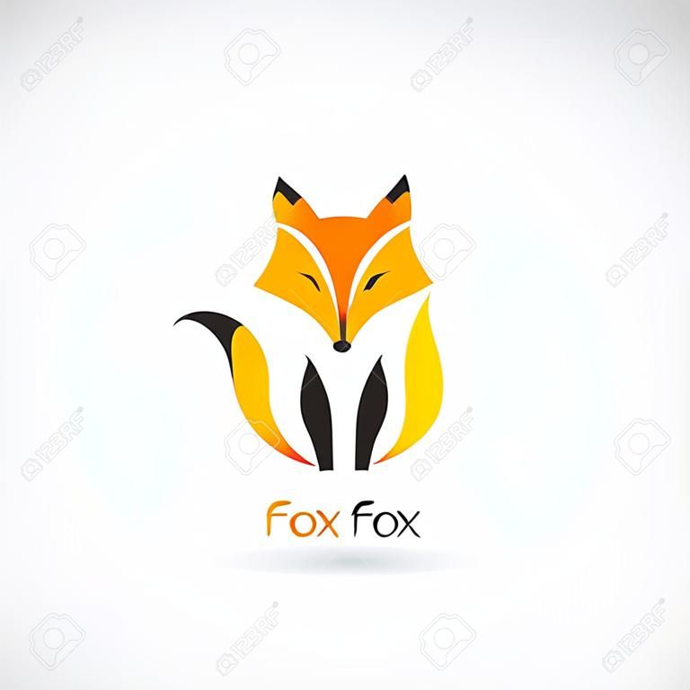 Imagen vectorial de un diseño de zorro sobre un fondo blanco, zorro de vector para su diseño. Logotipo Animal.