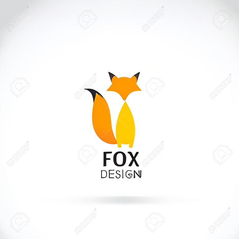 Immagine vettoriale di un disegno volpe su uno sfondo bianco, Vector volpe per il tuo disegno. Logo animale.