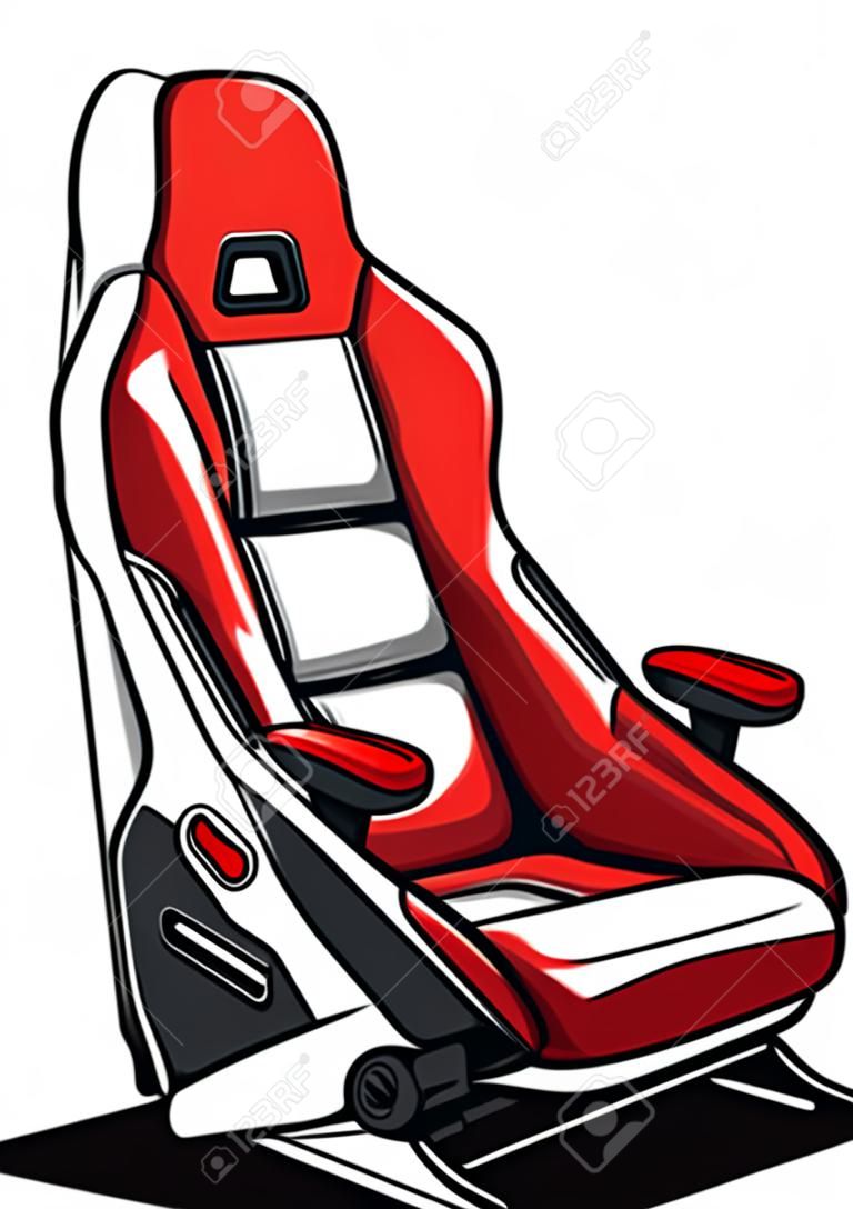 race auto stoel vector illustratie