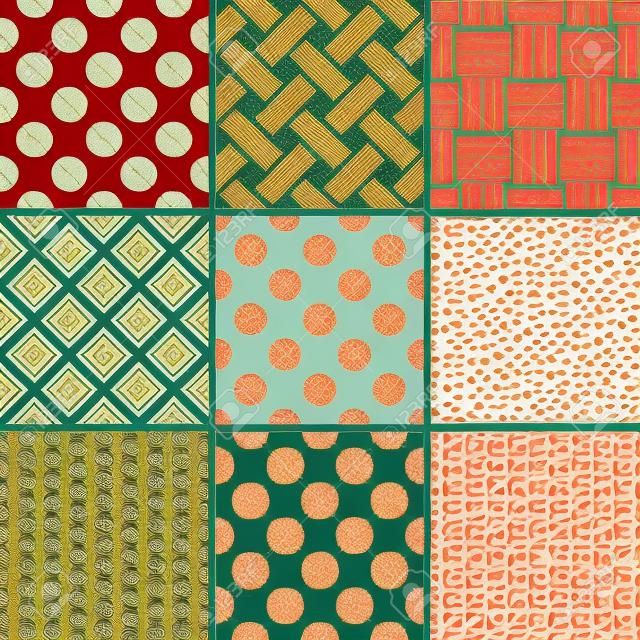 Nahtlose Japanese Traditional Pattern-Set.