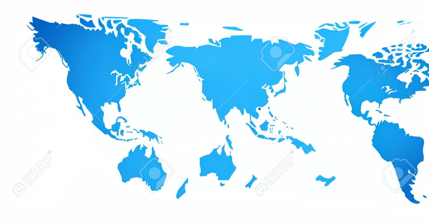 Dünya haritası Vektör