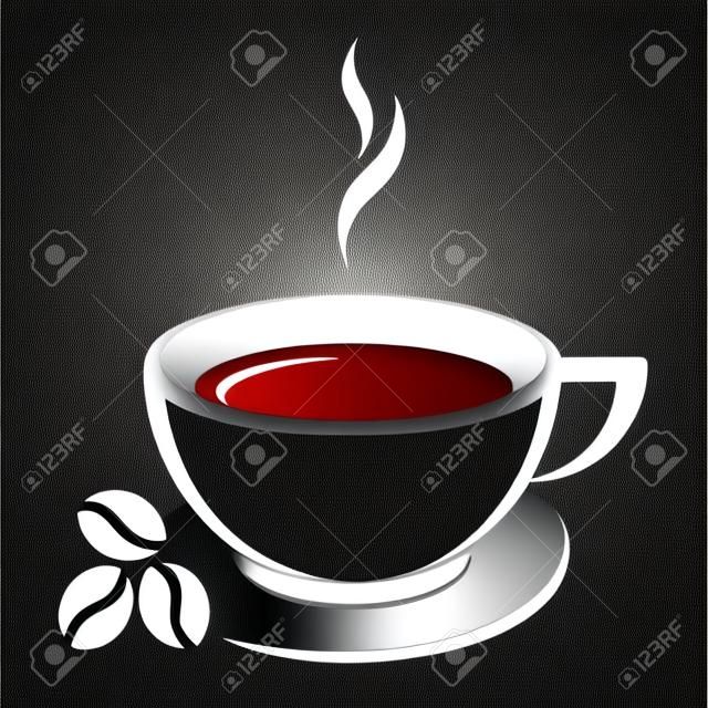 Icona vettoriale di tazza di caffè