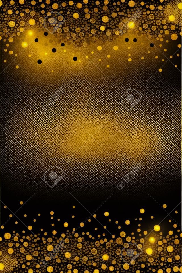 Vector black and gold luxury frame