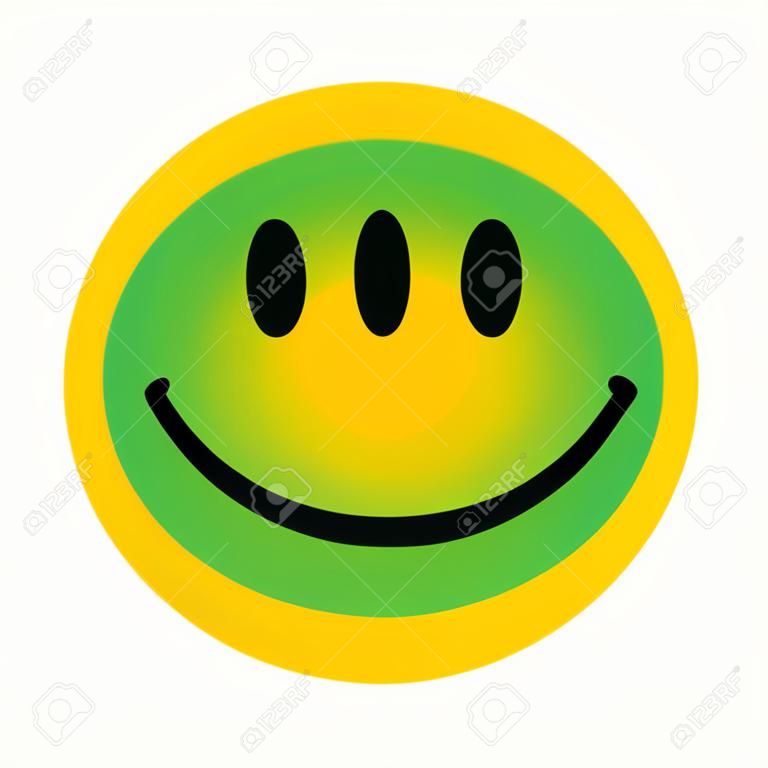 Smiley. Vector boldog arc