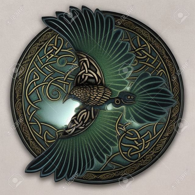 Cuervo celta de Odín