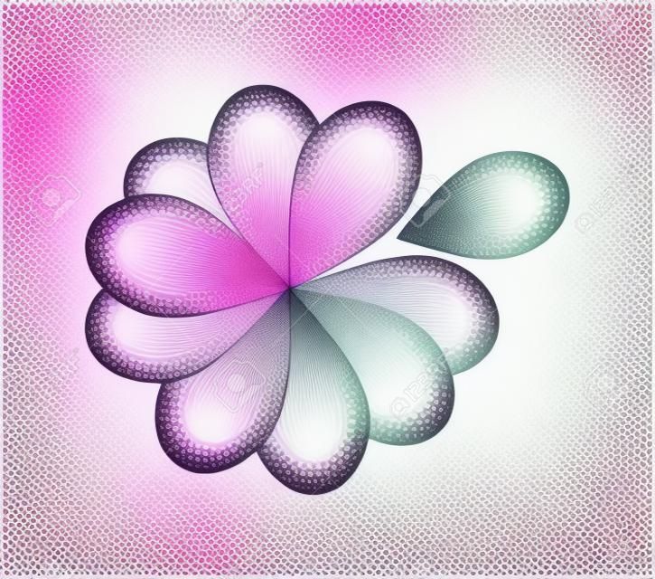 цветы дизайн на розовый фон иллюстрации