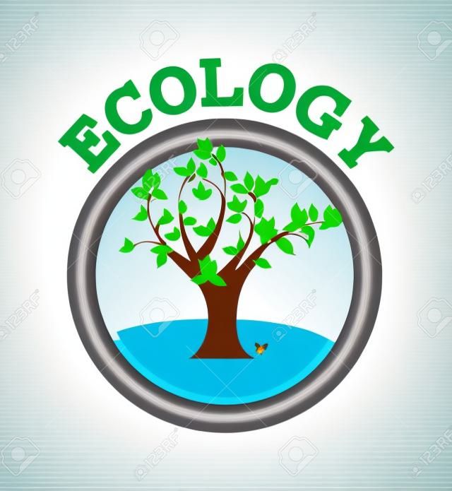 Ecology design over white background,vector illustration