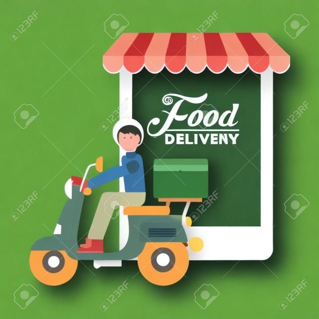 Дизайн доставка еды