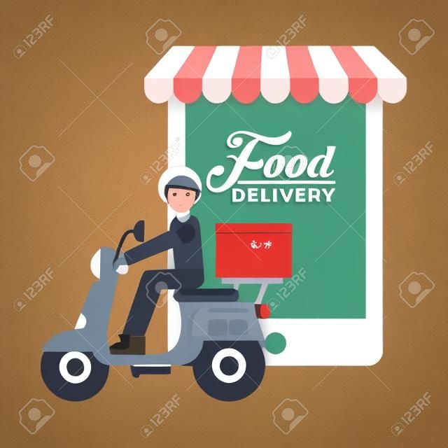 Дизайн доставка еды