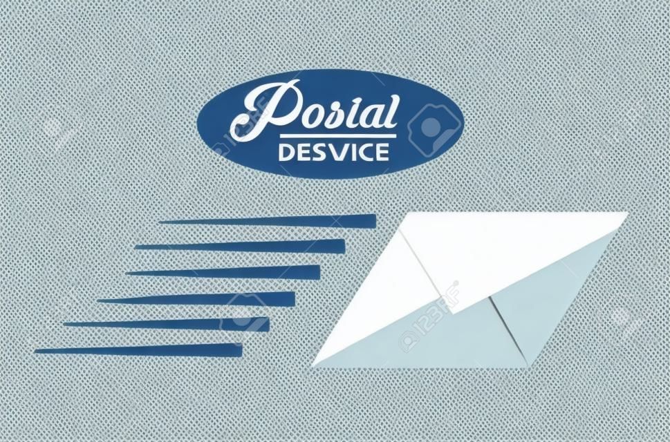 郵便サービスのデザイン、ベクトル図 eps10 グラフィック