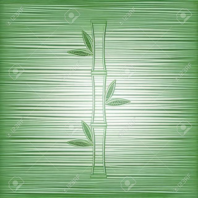 tige de bambou icône naturelle conception d'illustration vectorielle