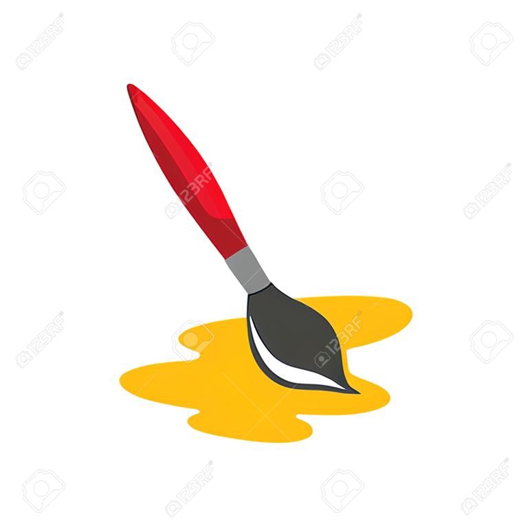 paint brush isolated icon vector illustration design