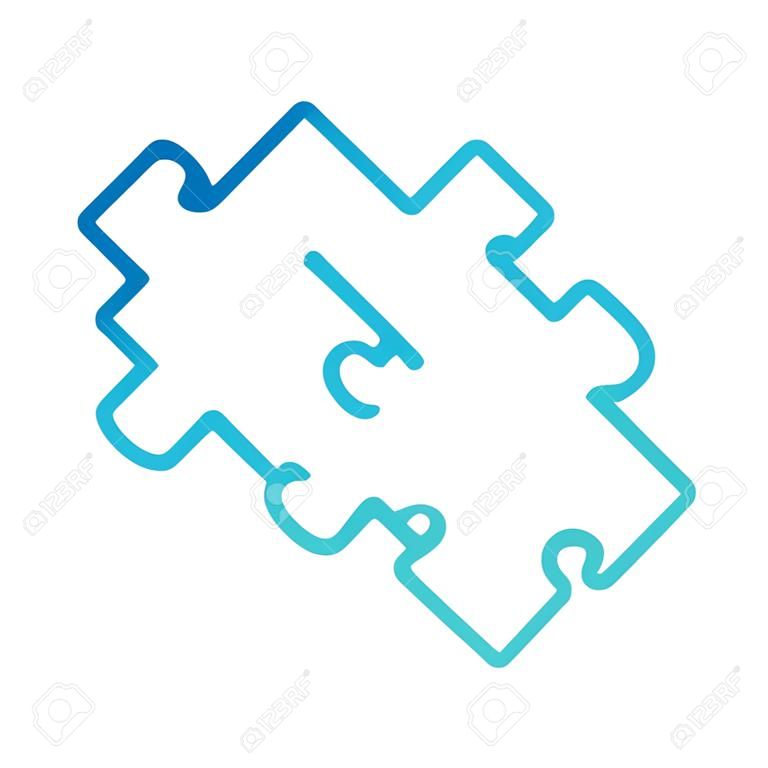 business puzzle jigsaw strategy innovation vector illustration