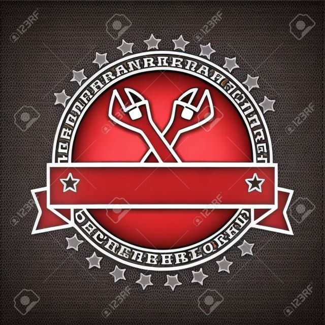 wrenchs labour day celebration emblem vector illustration design