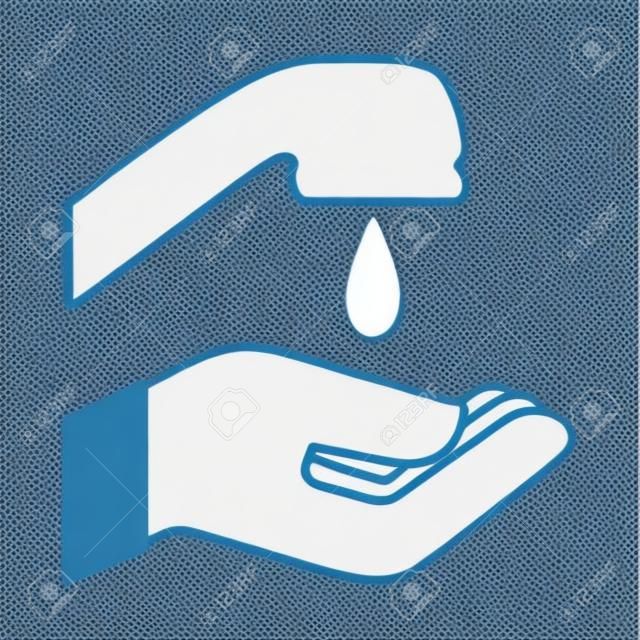 hand wassen geïsoleerde pictogram vector illustratie ontwerp