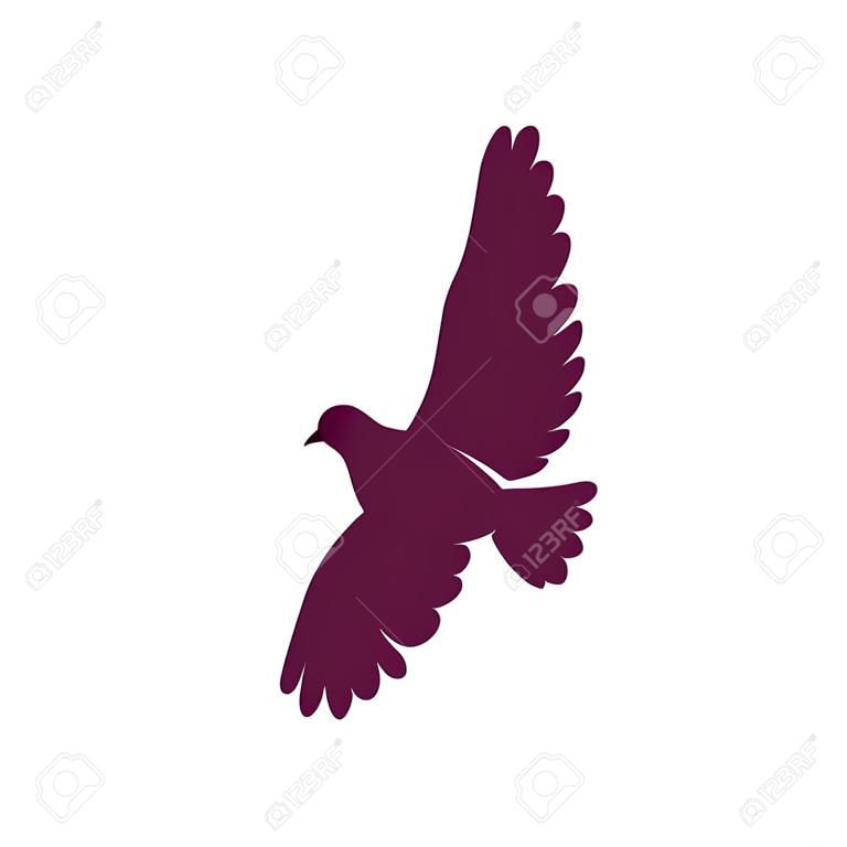 Dove flying isolated icon vector illustration design.