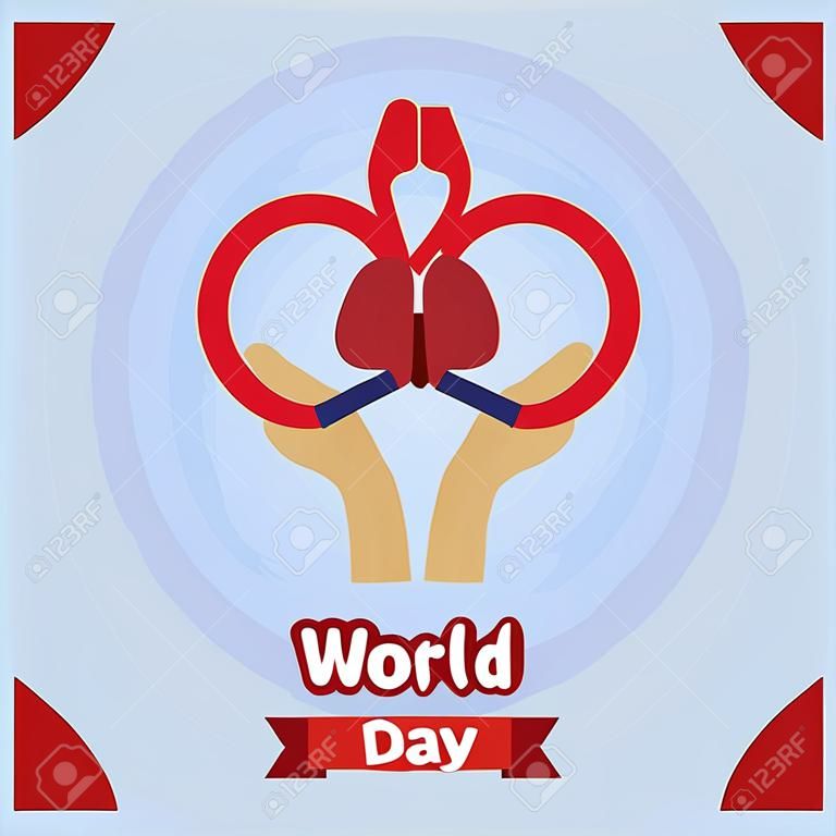 world kidney day healthcare medical campaign poster vector illustration