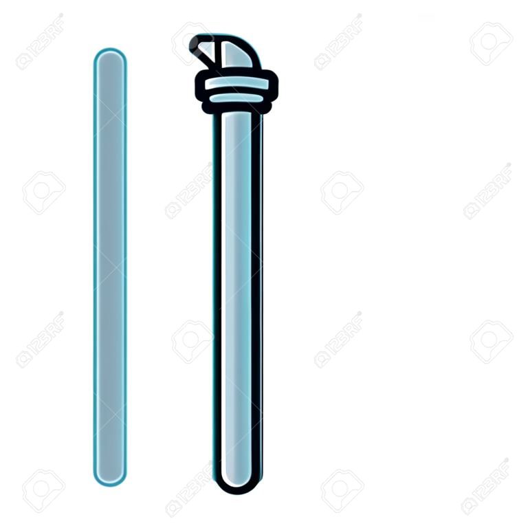 paille plastique isolé icône du design illustration vectorielle