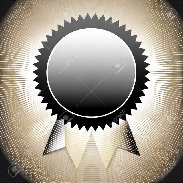 Rosette award medal success image vector illustration.