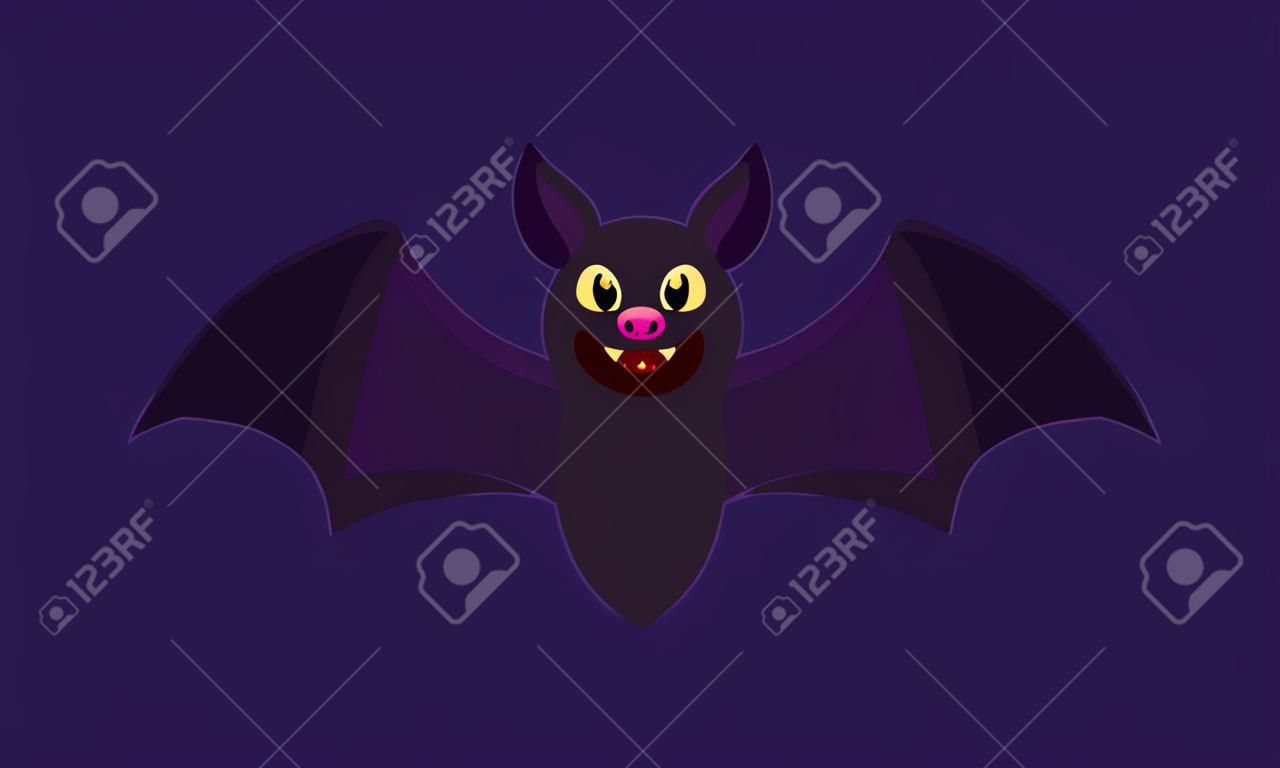 bat halloween isolado ícone vector ilustração design