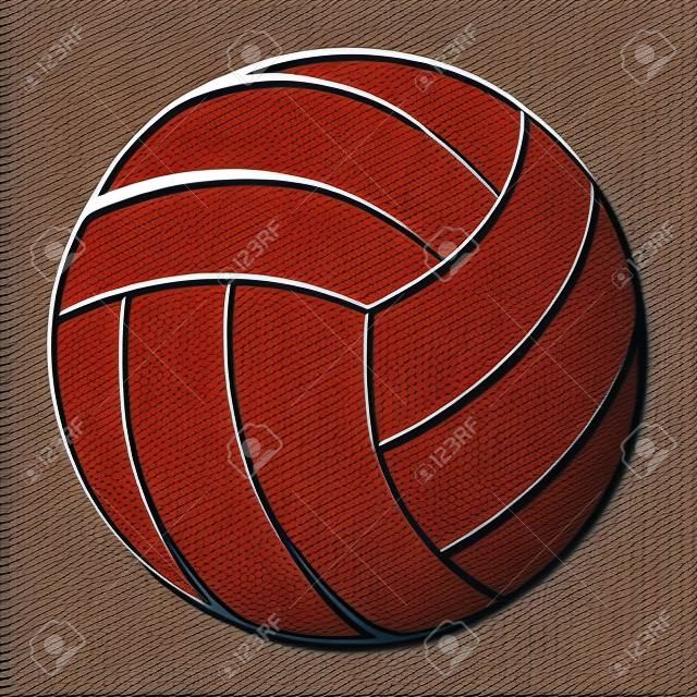 balão voleibol esporte isolado ícone vector ilustração design