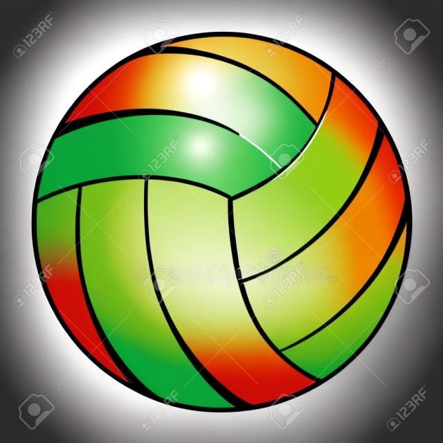 balão voleibol esporte isolado ícone vector ilustração design