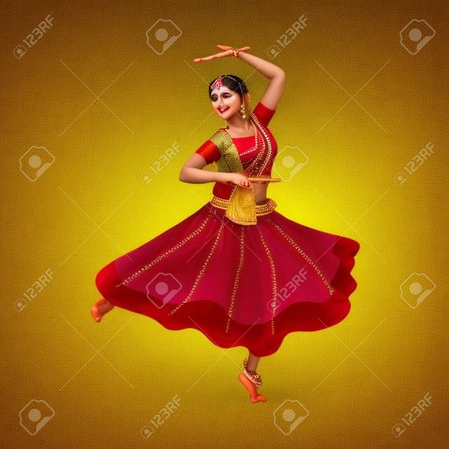 navratri female dancer character dancing